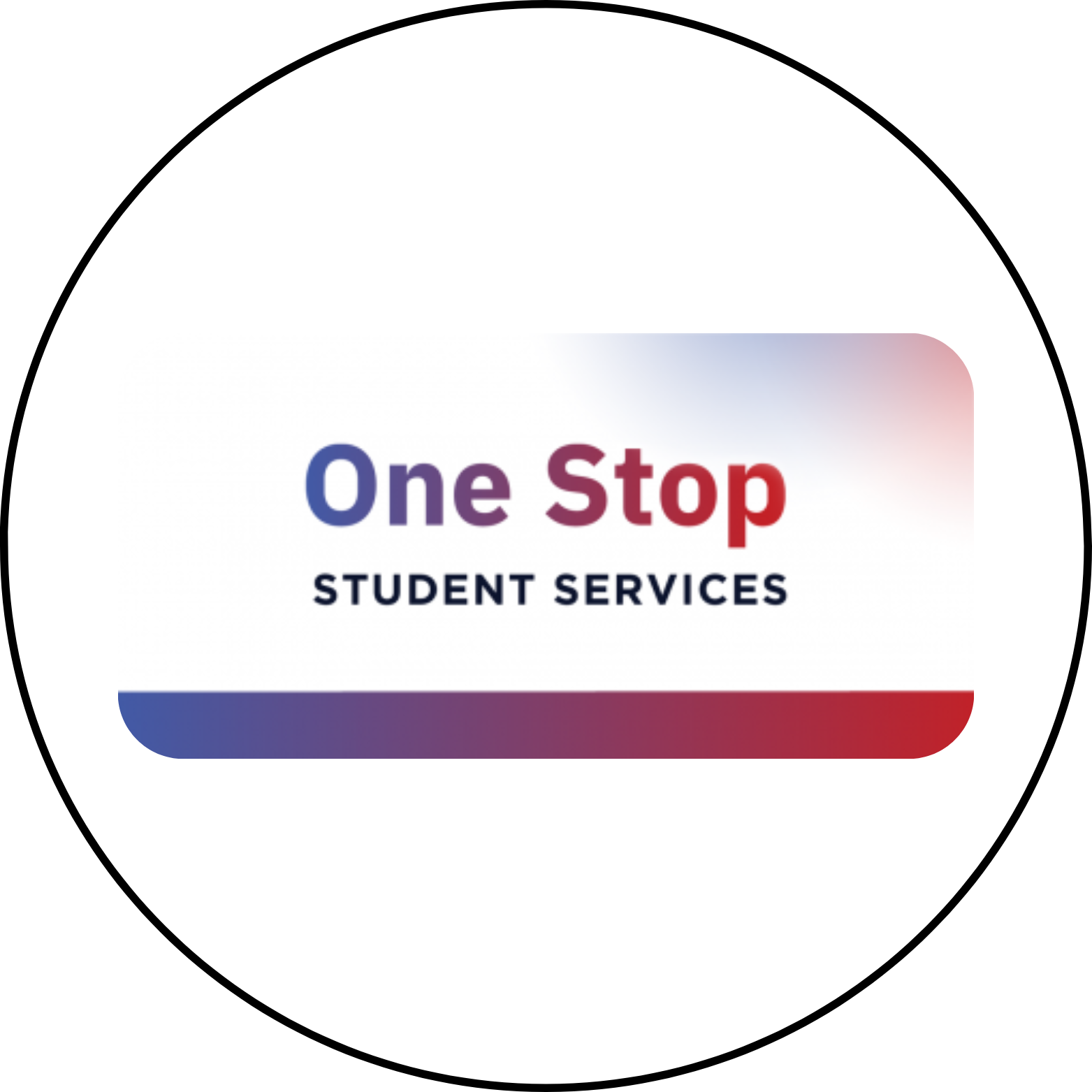 Logo stating One Stop Student Services