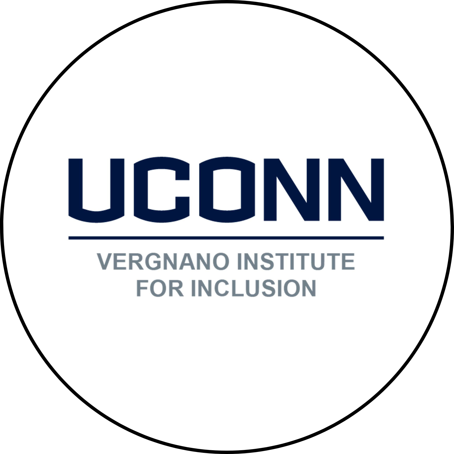 Logo with UCONN Vergnano Institute For Inclusion in center