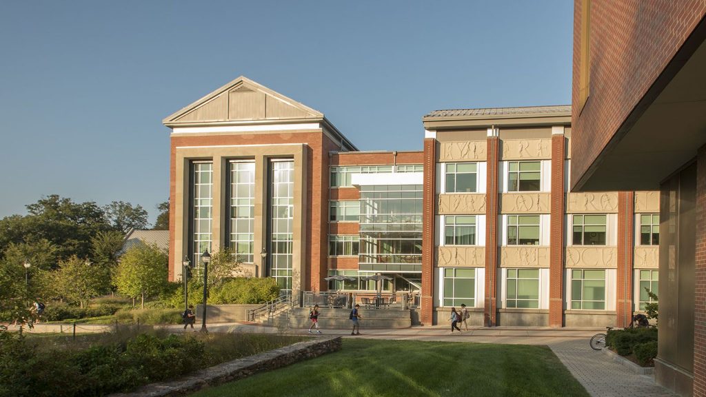 Photo of Rowe building on UConn's Storrs campus